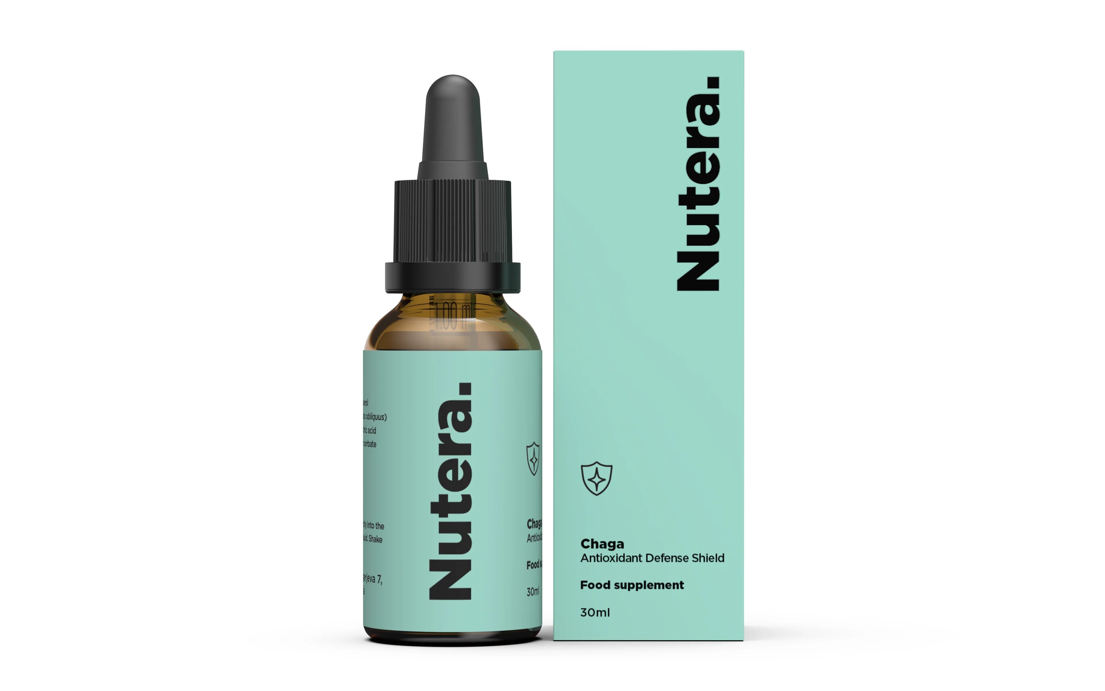 NUTERA Chaga 30 ml — mushroom extract bottle