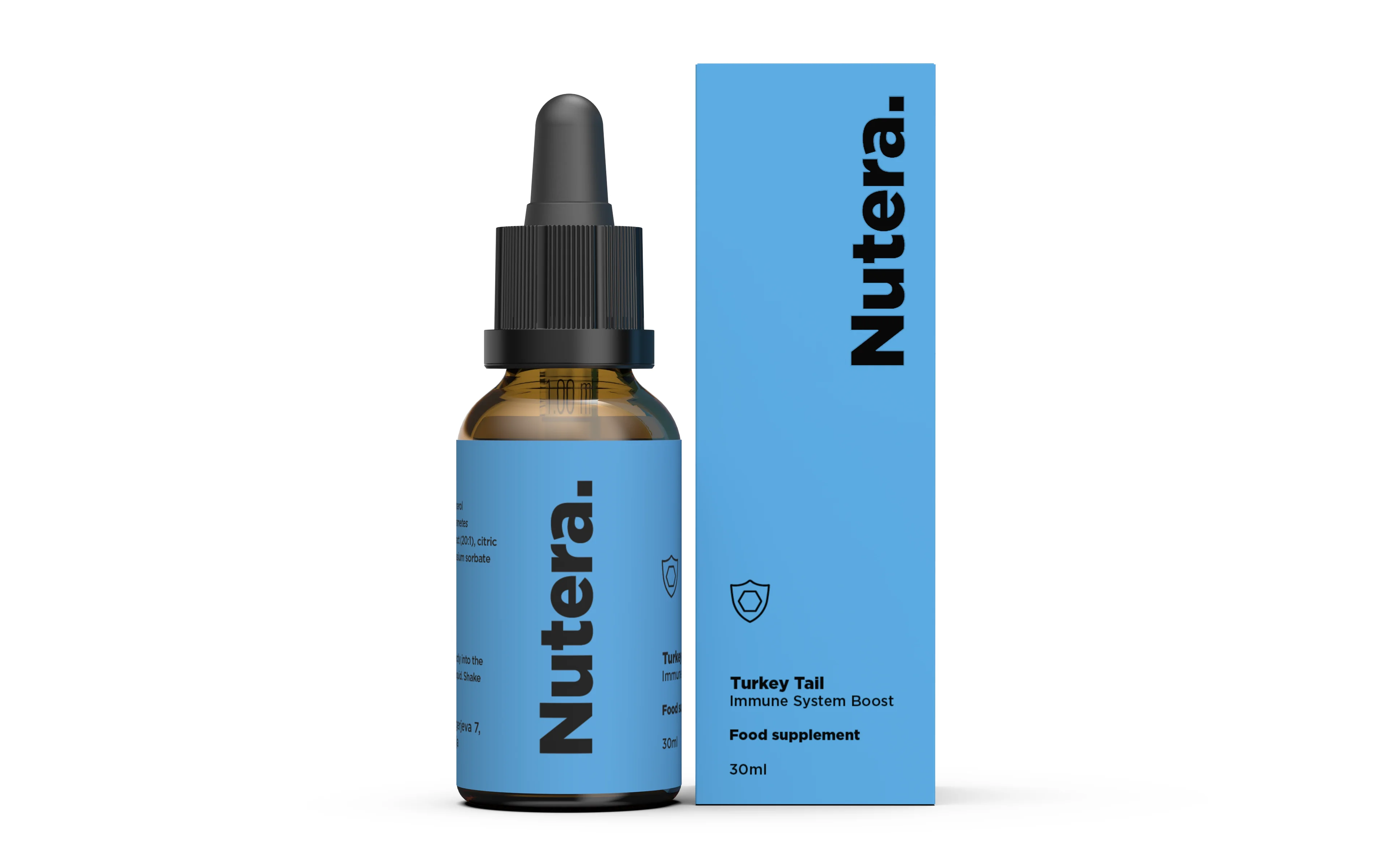 NUTERA Queue de dinde 30 ml — mushroom extract bottle