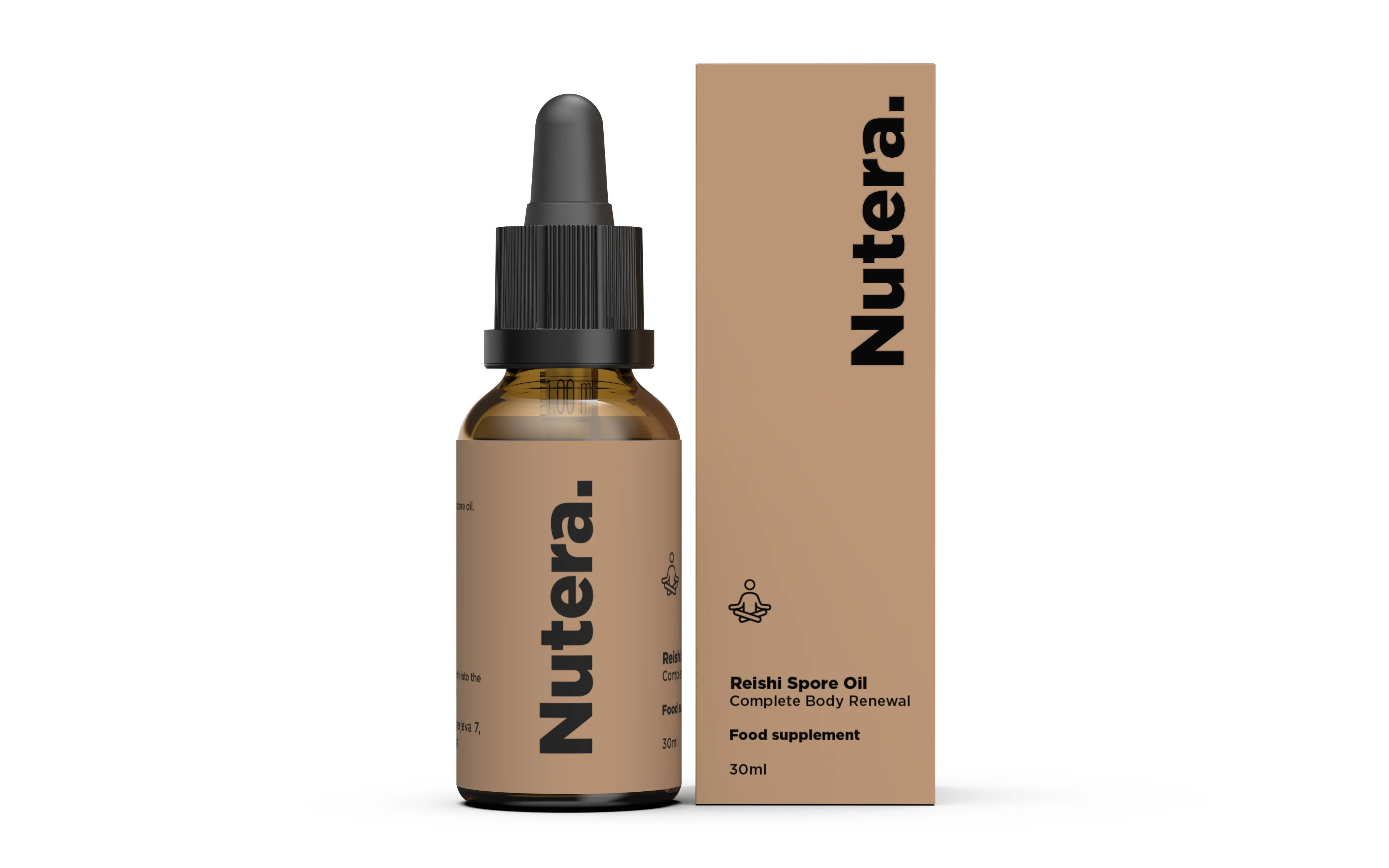 NUTERA Reishi-Sporenöl 30 ml — mushroom extract bottle